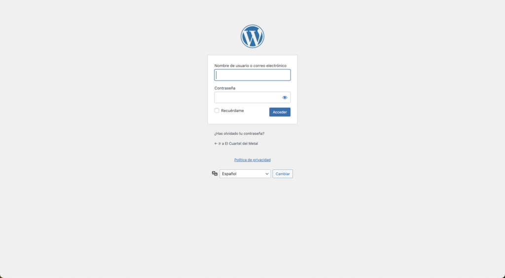Paso 1 de cómo se instala una plantilla de WordPress